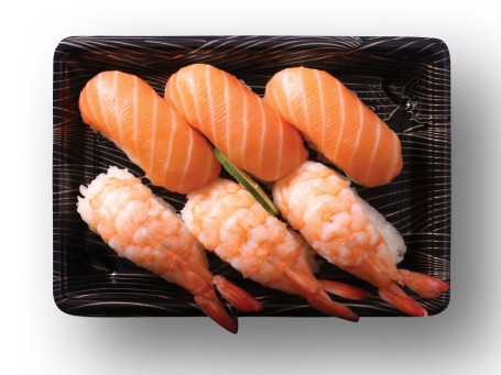 Caja Nigiri De Salmón Y Gambas (Gf)