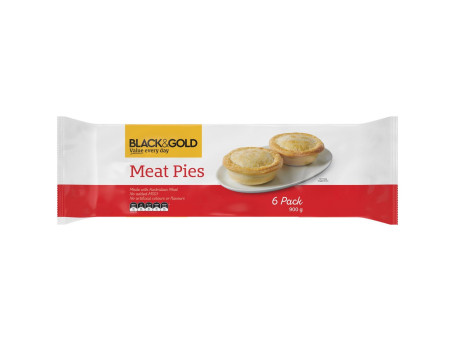 Black Gold Meat Pies 6 Pack