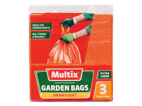 Multix Garden Drawtight Garbage Bags 3 Pack