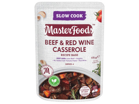 Masterfoods Beef Red Wine Casserole Slow Cook Recipe Base 175G