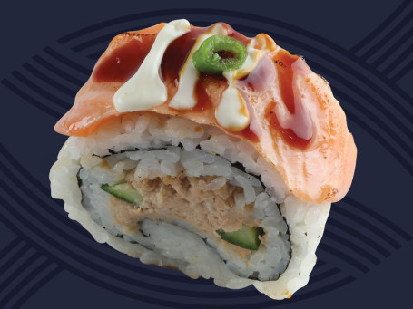 Grilled Salmon Volcano Nigiri