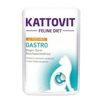 Kattovit Cat Gastro Turkey, Rice, 85G