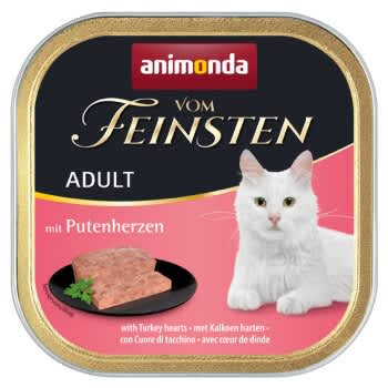 Animonda Vom Feinsten Adult With Turkey Hearts, 100G