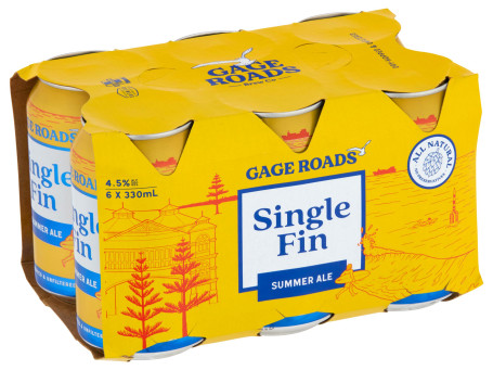 Gage Roads Single Fin Summer Ale 330Ml Can 6 Pack