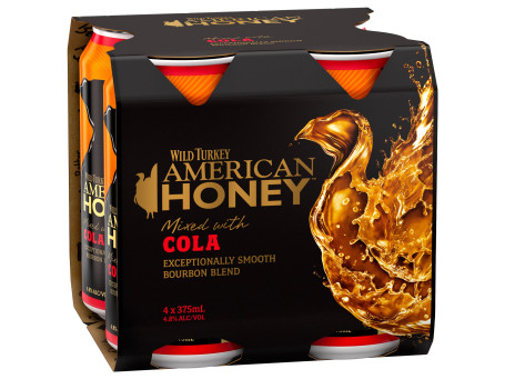 American Honey And Cola 4.8% (375Ml X 4) Can Wraps