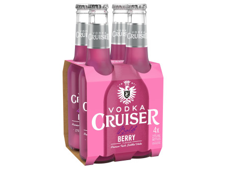 Vodka Cruiser Bold Berry 4.6% 4 X 275Ml Bottle