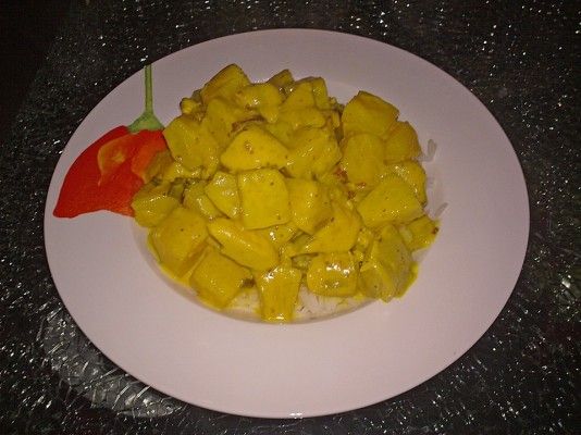 Ananas-Hähnchen
