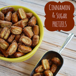 Cubeta De Nuggets De Pretzel Con Azúcar Y Canela