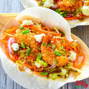 Tacos Aux Crevettes Frites