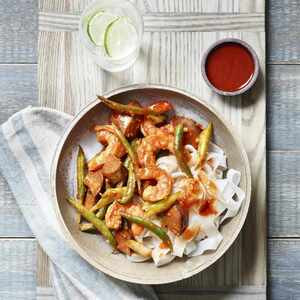 Crevettes Aux Légumes Assortis