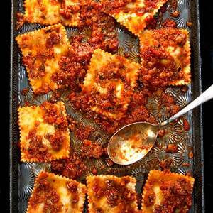 Ravioles De Espinacas Y Queso