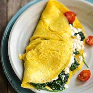 Omelette Aux Légumes Et Au Fromage