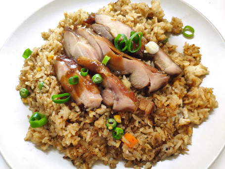 Riz Frit Au Poulet Bbq