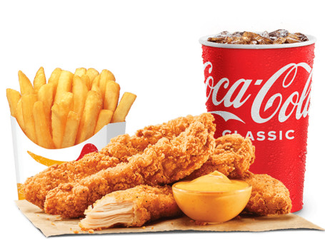 5 Tiras De Pollo Frito Estilo Sureño Mediano De Jack (6193 Kj)