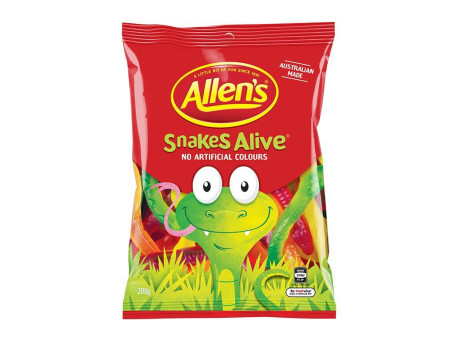Bolsa De Lollies Allen's Snakes Alive 200G