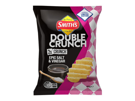 Chips Doble Crujiente De Sal Y Vinagre De Smith's 80G