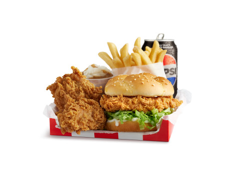 Zinger Burger Box Chaud Croquant