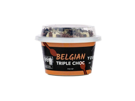 The Yoghurt Shop Belgian Triple Chocolate Greek Yoghurt Pod 170G