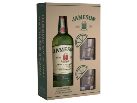 Jameson Irish Whiskey Tumbler Pack 700Ml