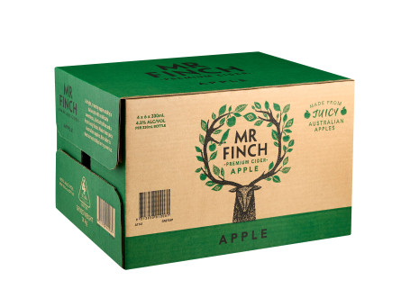 Mr Finch Botella De Sidra De Manzana 330Ml X Pack 24