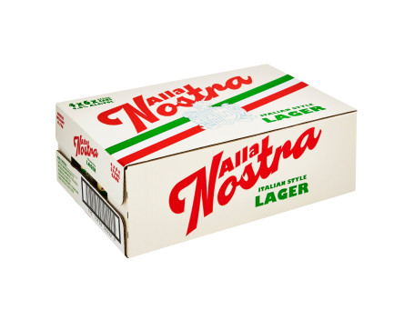 Alla Nostra Italian Lager Lata 375Ml X Pack 24