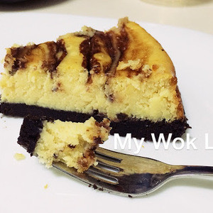 Cheesecake Marmoleado Horneado