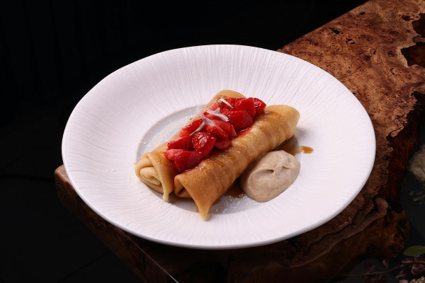 Crepé De Fresa Y Plátano