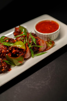 Pollo Manchurian Sin Hueso