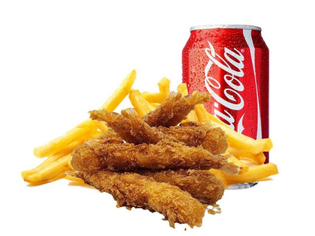 Camarones Y Papas Fritas