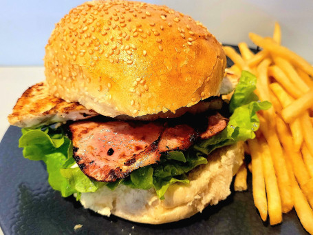 Burger Au Poulet Et Bacon