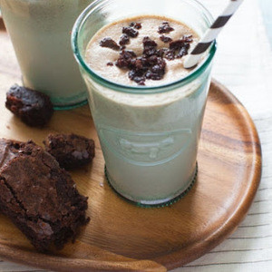 Milkshake Au Brownie Et À La Vanille