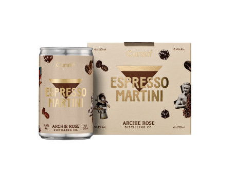 Curatif Archie Rose Espresso Martini Canette 120Ml X Pack 4