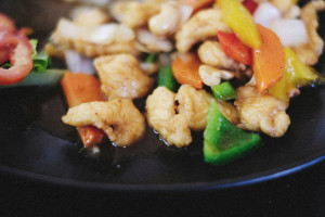 Tofu Aux Haricots Avec Sauce Brune