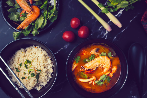 Langostino Rey Al Curry