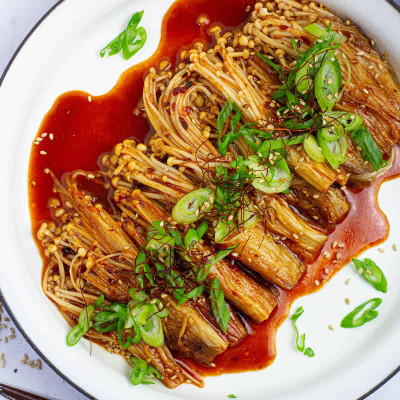 Champiñón Enoki Jīn Zhēn Gū