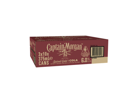 Captain Morgan Cola 6% Canette 10X375Ml