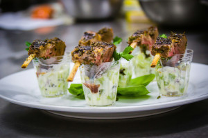Ensalada De Camarones A La Parrilla Con Espinacas