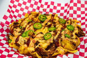 Frites Garnies Au Poulet Et Bacon