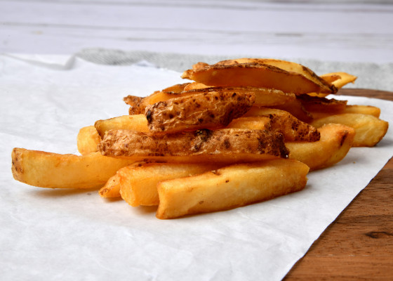 Jamón Con Patatas Fritas