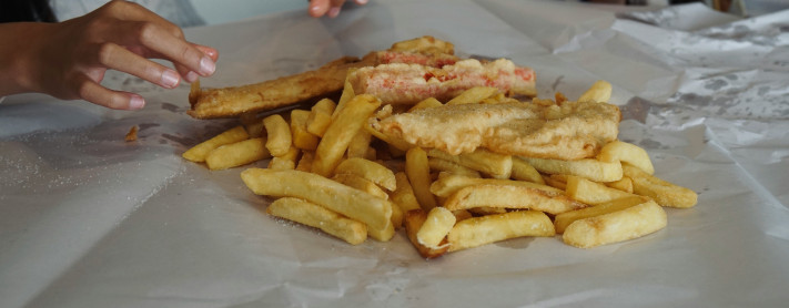 Jamón Con Patatas Fritas