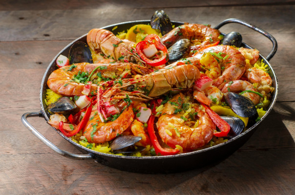 Skaldjurs Paella