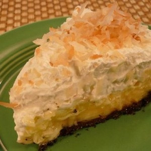 Tarta De Crema De Coco, Rebanada
