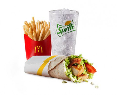 Chicken Bacon Signature Mcwrap With Grilled Chicken Extra Value Meal Cals
