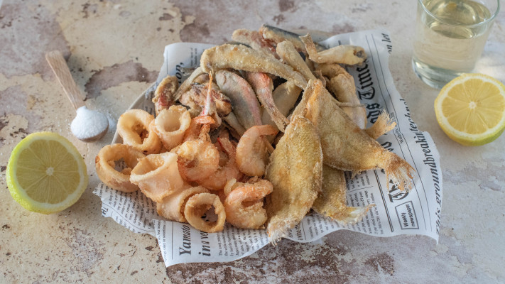 Fruits De Mer Frits Mixtes