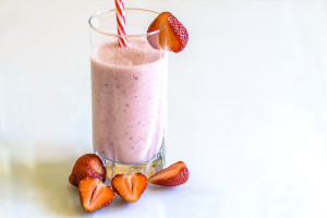 Batido De Fresa Y Plátano