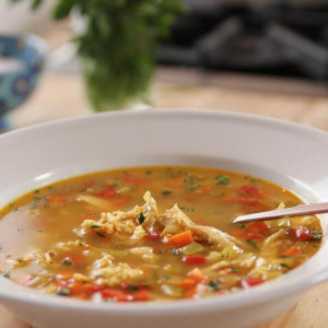 Soupe De Riz Au Poulet