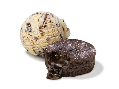 Geschmolzener Schokoladenkuchen