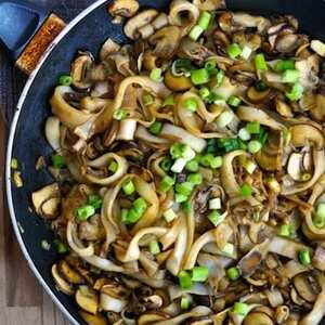 Fideos Con Champiñones