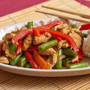 Pechuga De Pollo Con Habichuelas