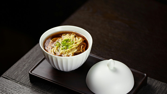 Gemüse-Chili-Knoblauch-Nudeln